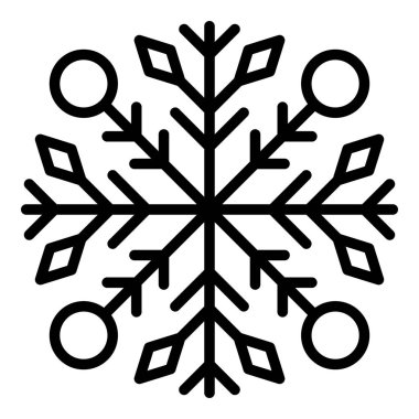 Yeni yıl kar tanesi simgesi, özet biçimi