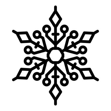 Kar Tanesi monogram simgesi, özet biçimi