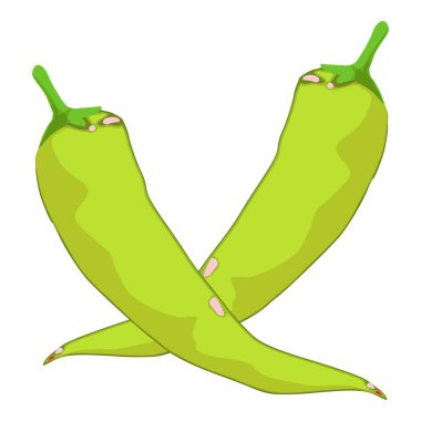 Biber yeşili simge, izometrik biçim