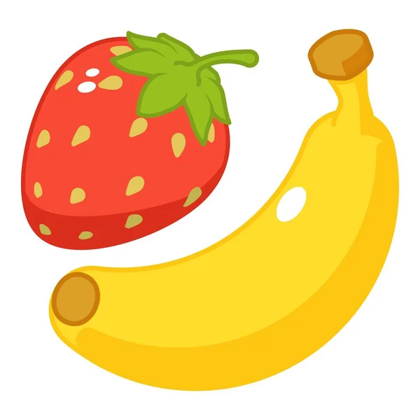 Frukt dessert ikon, isometrisk stil — Stock vektor