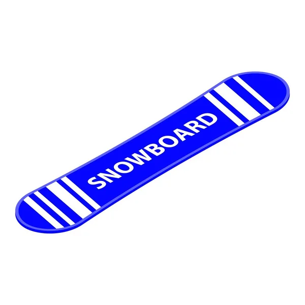 Ikona snowboardové desky, izometrický styl — Stockový vektor