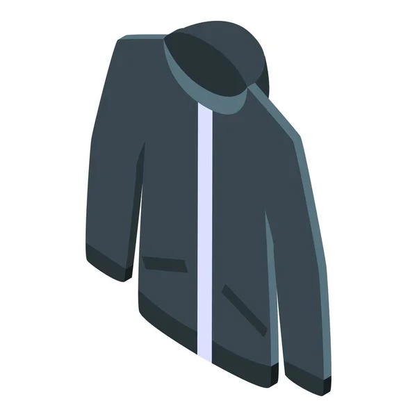 Icono de chaqueta de invierno, estilo isométrico — Vector de stock