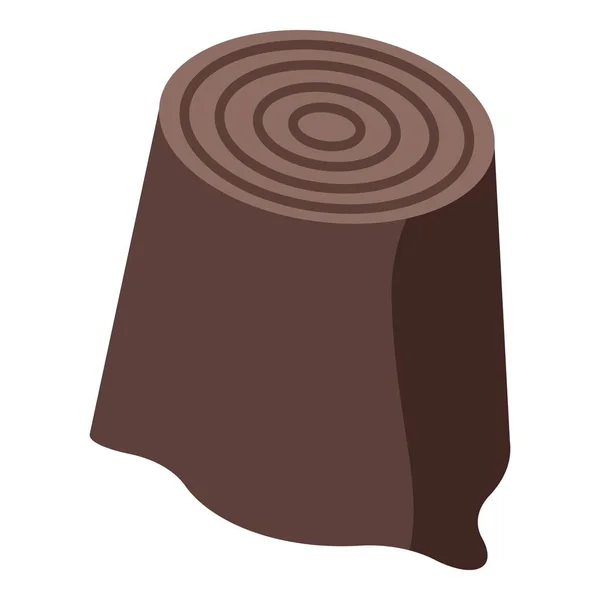 Icono de árbol cortado, estilo isométrico — Vector de stock