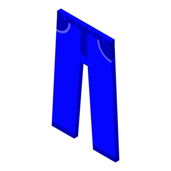 Ícone de calça azul, estilo isométrico —  Vetores de Stock