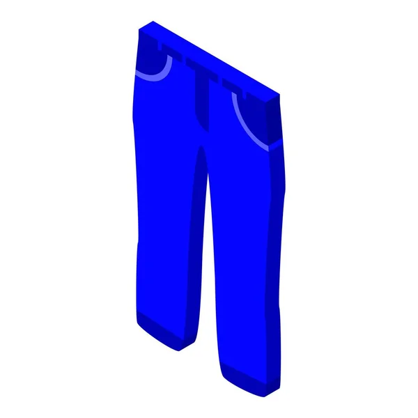 Икона мужских джинсов, изометрический стиль — стоковый вектор