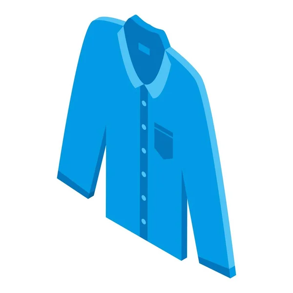Ανδρικό τζιν πουκάμισο εικονίδιο, ισομετρικό στυλ — Διανυσματικό Αρχείο