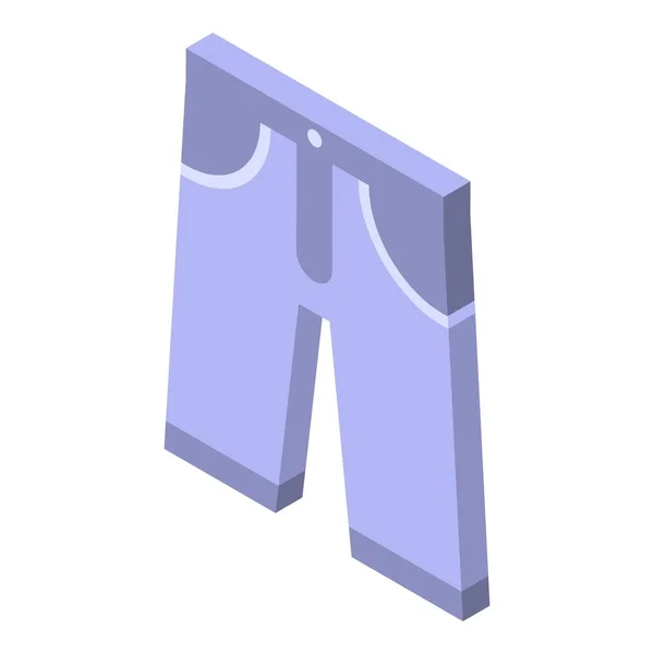 Homem cinza shorts ícone, estilo isométrico — Vetor de Stock