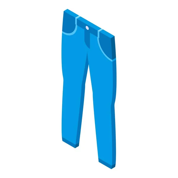 Tekstylne spodnie dżinsy ikona, izometryczny styl — Wektor stockowy