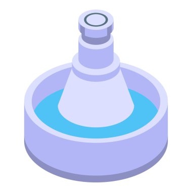 Halka açık çeşme simgesi, izometrik biçim