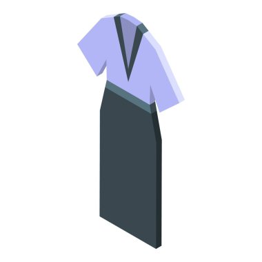 Kimono samuray simgesi, izometrik stil