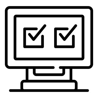 Çevrimiçi anket simgesi, özet biçimi