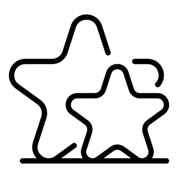 Εικονίδιο ομάδας αστεριών, στυλ περιγράμματος — Διανυσματικό Αρχείο