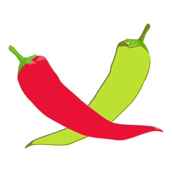 Banaan peper icoon, isometrische stijl — Stockvector