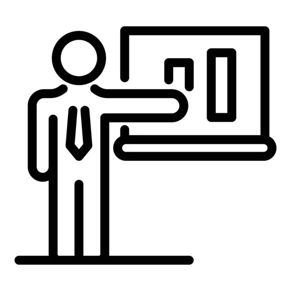 Finance banking icon, outline style — 스톡 벡터