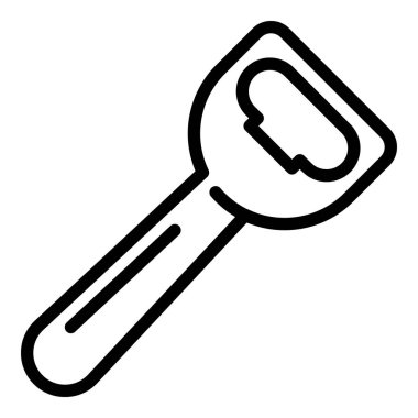 Mutfak şişe açacağı simgesi, taslak biçimi