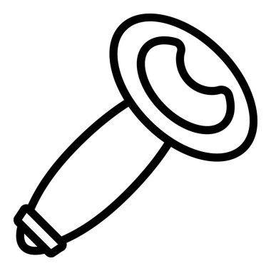 Ahşap şişe açacağı simgesi, taslak biçimi