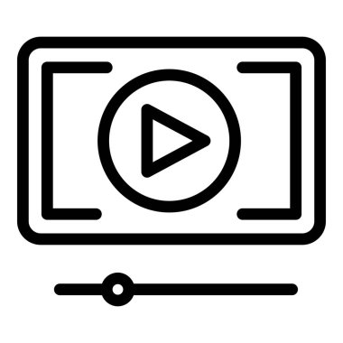 Video oynatıcı simgesi, özet biçimi