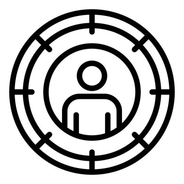 İnsan hedef simgesi, özet biçimi