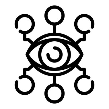 Ai göz analiz simgesi, özet biçimi