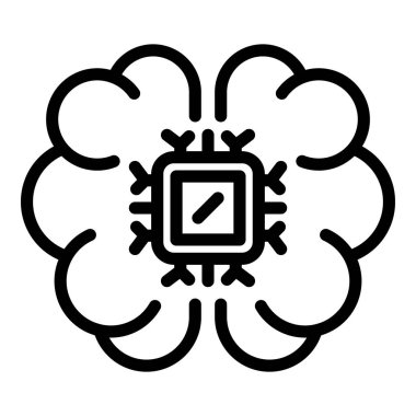 Sistem ai beyin simgesi, özet biçimi