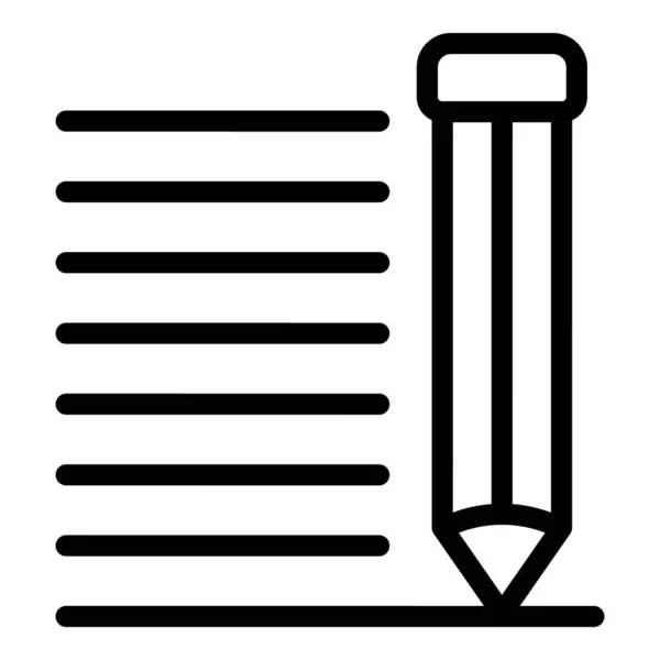 Storyteller pen icon, outline style — 스톡 벡터