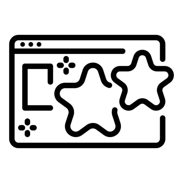 Spiel Web-Seite Symbol, Umriss Stil — Stockvektor