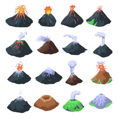 Volkan Icons set, izometrik stili