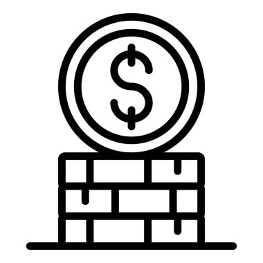 Bozuk para yığını simgesi, özet biçimi