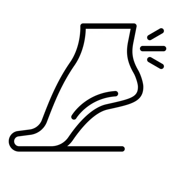 Joint pain legs icon, outline style — 스톡 벡터