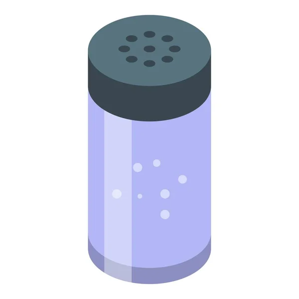 Ícone de jarra de sal, estilo isométrico —  Vetores de Stock