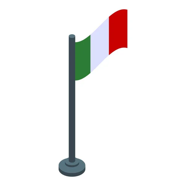 Ikone mexikanischer Flagge, isometrischer Stil — Stockvektor