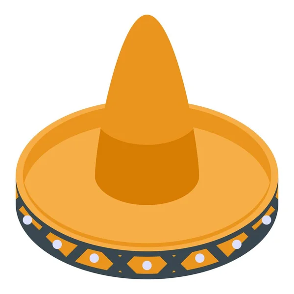 Icono sombrero, estilo isométrico — Archivo Imágenes Vectoriales