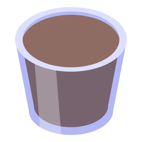 Cough syrup cap icon, isometric style — 스톡 벡터