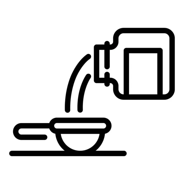 Cure syrup icon, outline style — 스톡 벡터