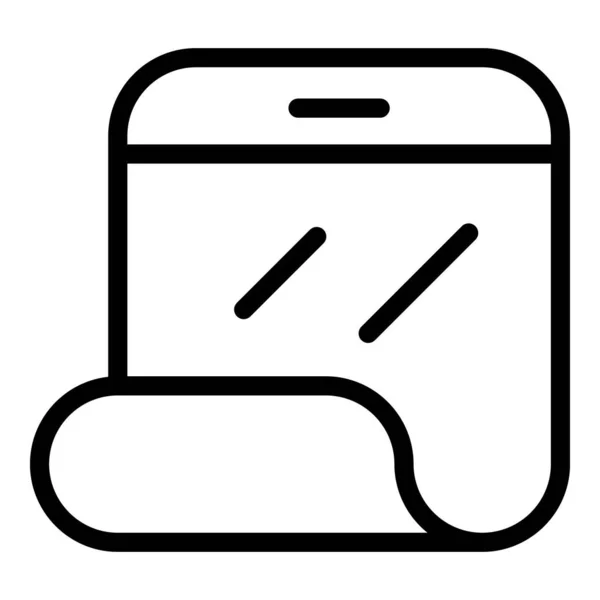 Smartphone-Displaysymbol flex, Umrissstil — Stockvektor