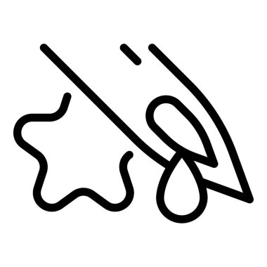 Klasik dövme iğnesi simgesi, taslak biçimi