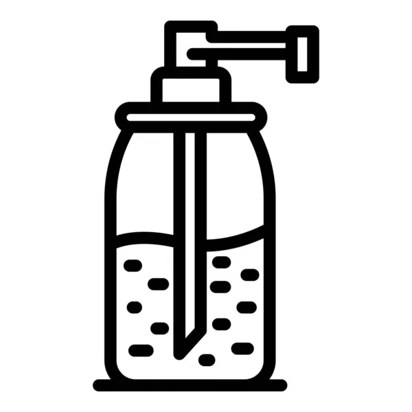 Ikona mýdla dávkovače, styl osnovy — Stockový vektor