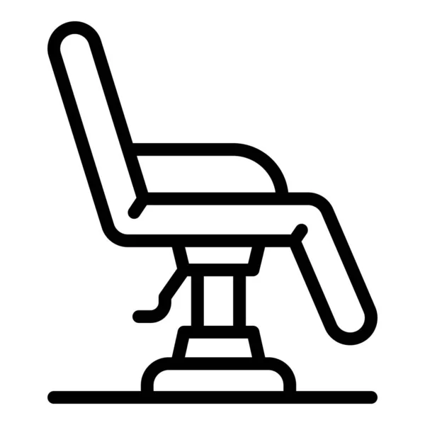 纹身扶手椅图标,轮廓风格 — 图库矢量图片