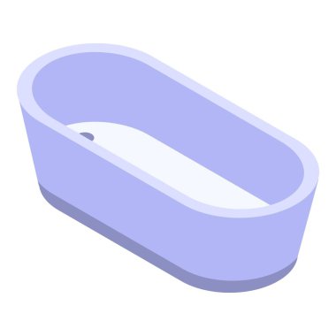 Küvet simgesi, izometrik stili