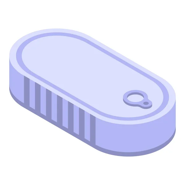 Fish tin can icon, isometric style — Stock Illustration Fish tin can icon, isometric style Vector Graphics
