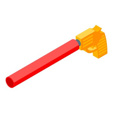 Water pistol icon, isometric style
