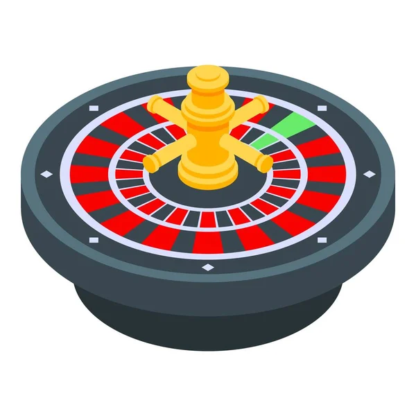 Fortune roulette icon, isometric style — ストックベクタ