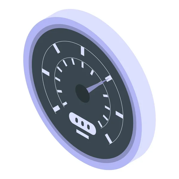 Fuel gauge icon, isometric style — Stock vektor