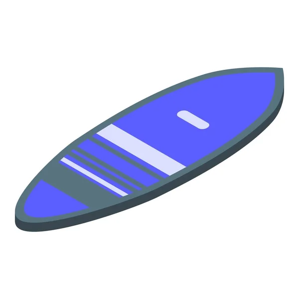 Иконка доски для серфинга, изометрический стиль — стоковый вектор