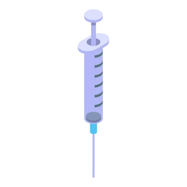 Anesthesia syringe icon, isometric style — 스톡 벡터