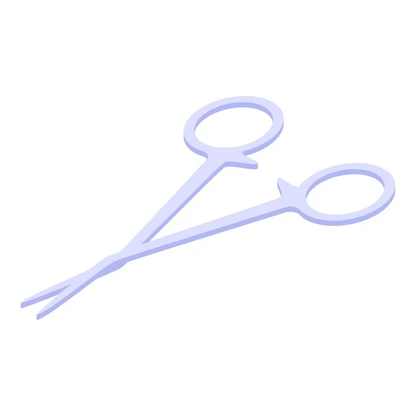 Surgical forceps icon, isometric style — Stok Vektör