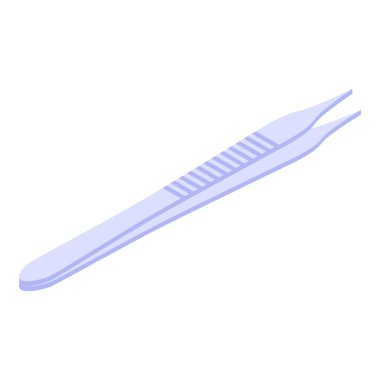 Woman forceps icon, isometric style