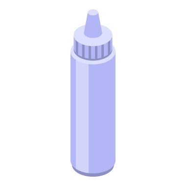 Glue office bottle icon, isometric style