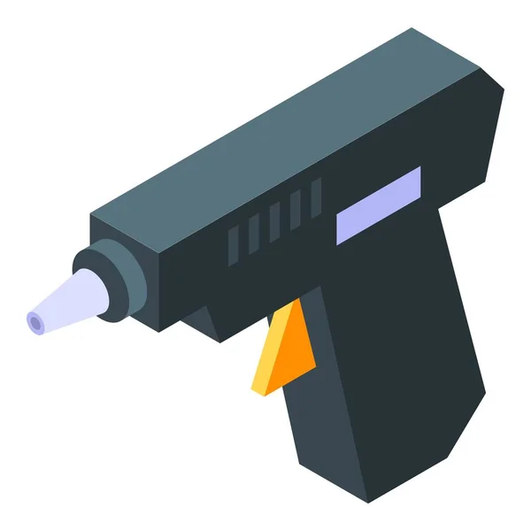 Glue pistol icon, isometric style — ストックベクタ