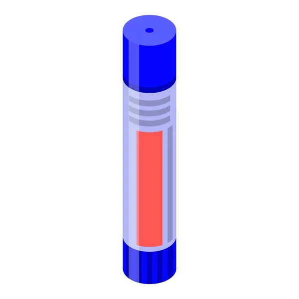 Glue stick icon, isometric style — 스톡 벡터